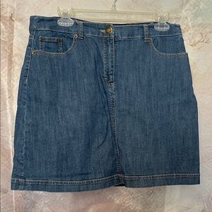 Croft & Barrow Denim Mini Skirt - Blue